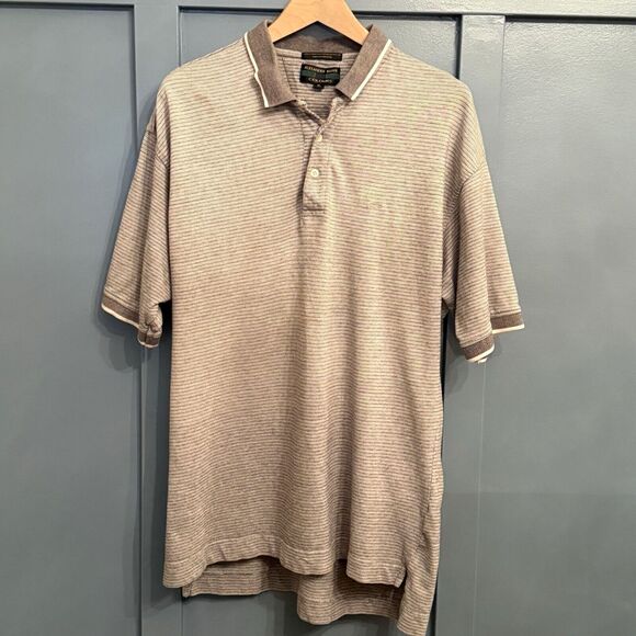 ALEXANDER‎ JULIAN COLOURS Mens Size XL Polo Shirt 100% Cotton Gray Vintage 90's - Picture 1 of 6